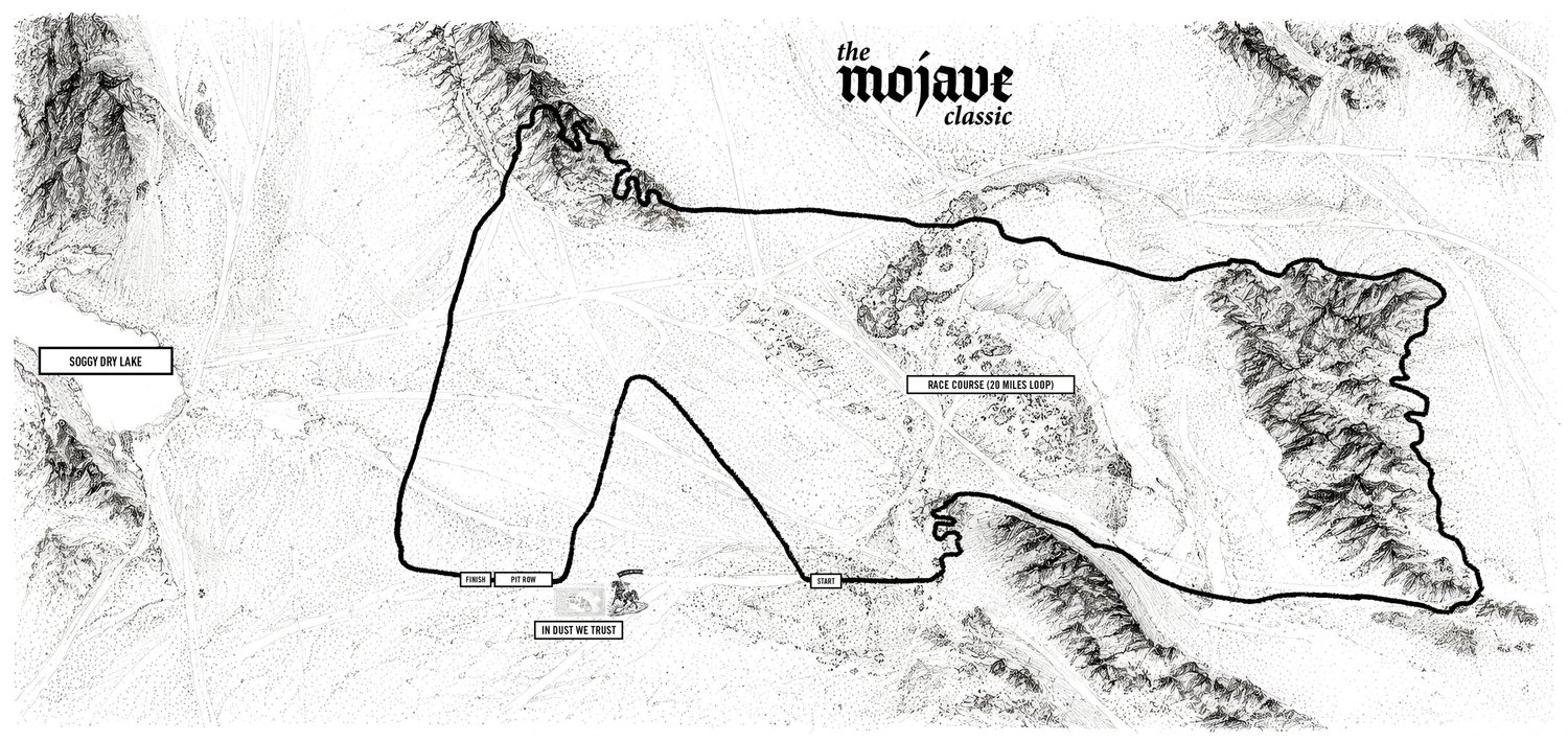 The Mojave Classic race map.