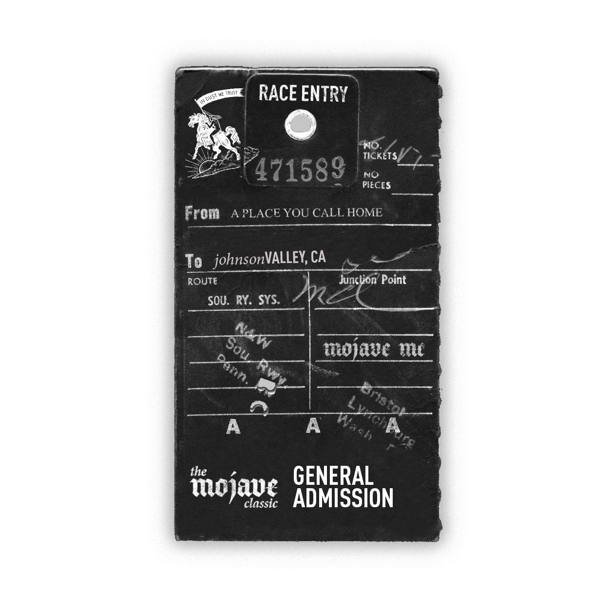 General Admission (Non Racer Venue Access) ticket for In Dust We Trust.
