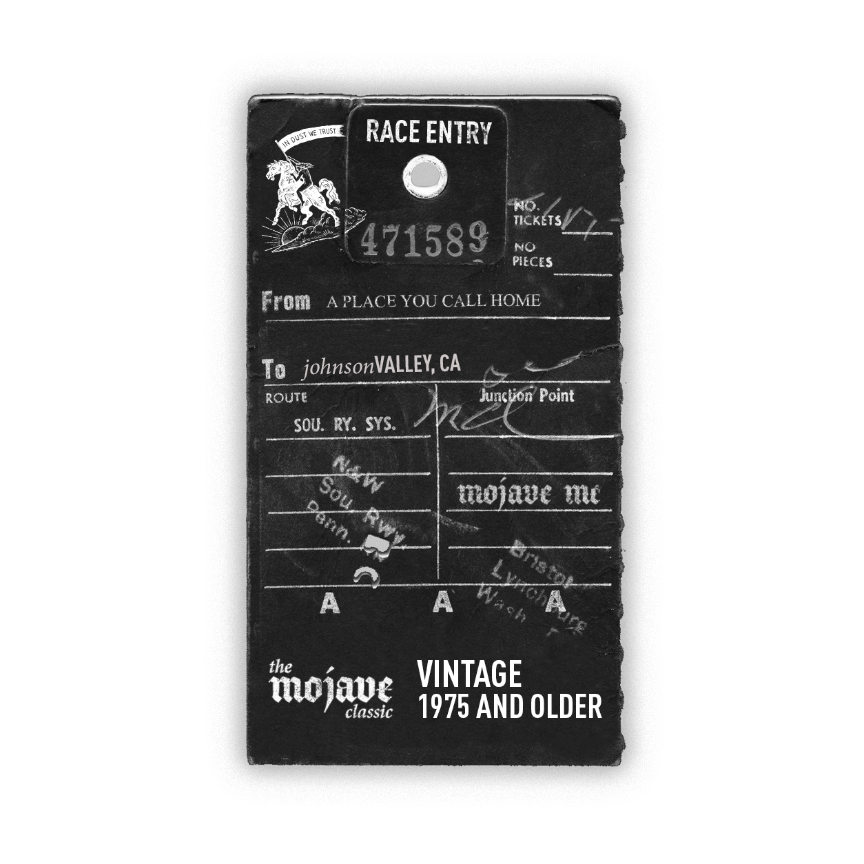 RACE ENTRY - VINTAGE (1975 and Older)